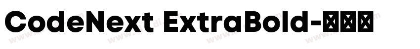 CodeNext ExtraBold字体转换